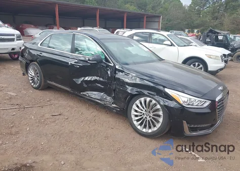 2017 Genesis G90 3.3T Premium z USA, uszkodzony, nr VIN KMHG34JA2HU033165